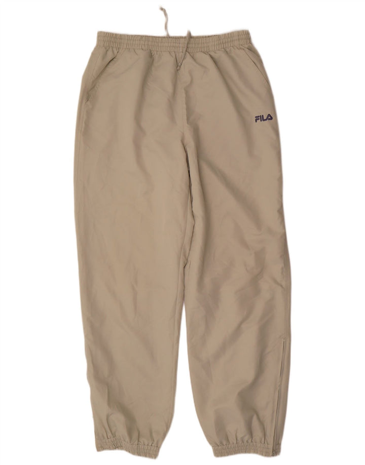 Pantaloni de trening pentru bărbați FILA Joggeri mari, bej, poliester