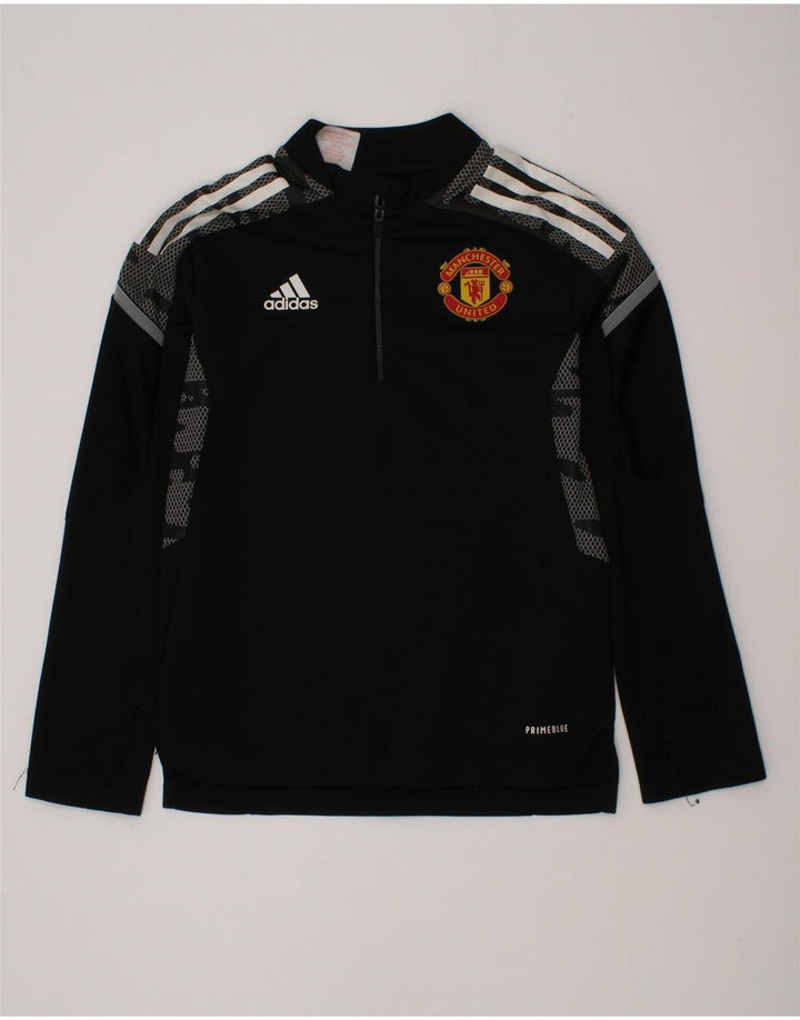 Adidas Boys Graphic Pullover Træningsdragt Top 7-8 år Sort