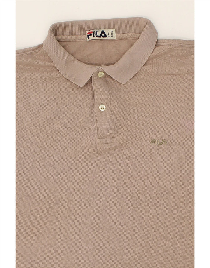FILA Mens Polo Shirt IT 50 Medium Grey Cotton Vintage Fila and Second-Hand Fila from Messina Hembry 