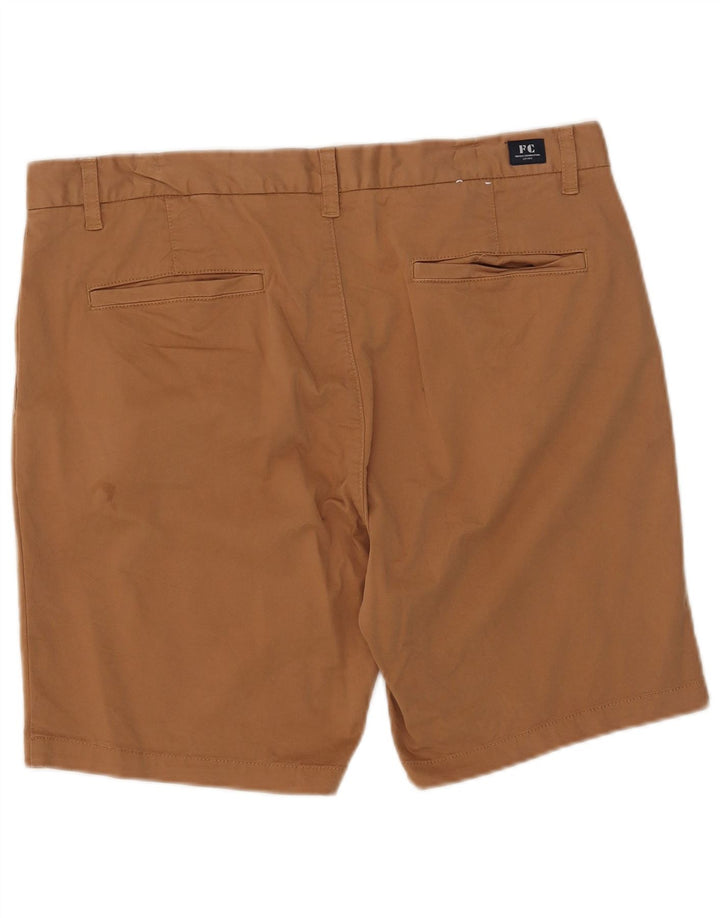 French Connection Mens Chino Shorts W36 Large Brown Cotton