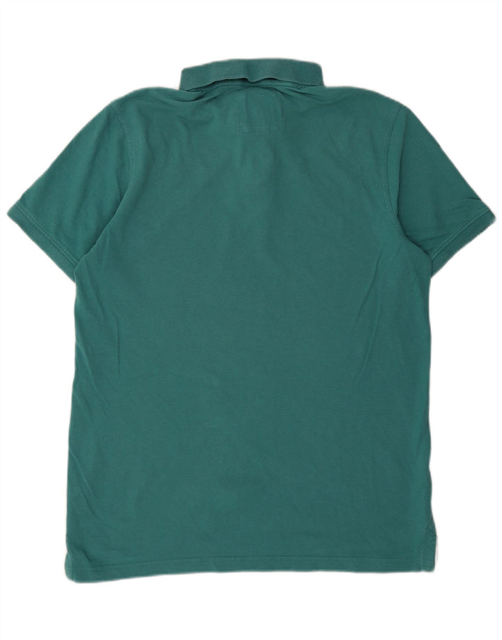 Crew Clothing Mens Polo Shirt Medium Turquoise Cotton