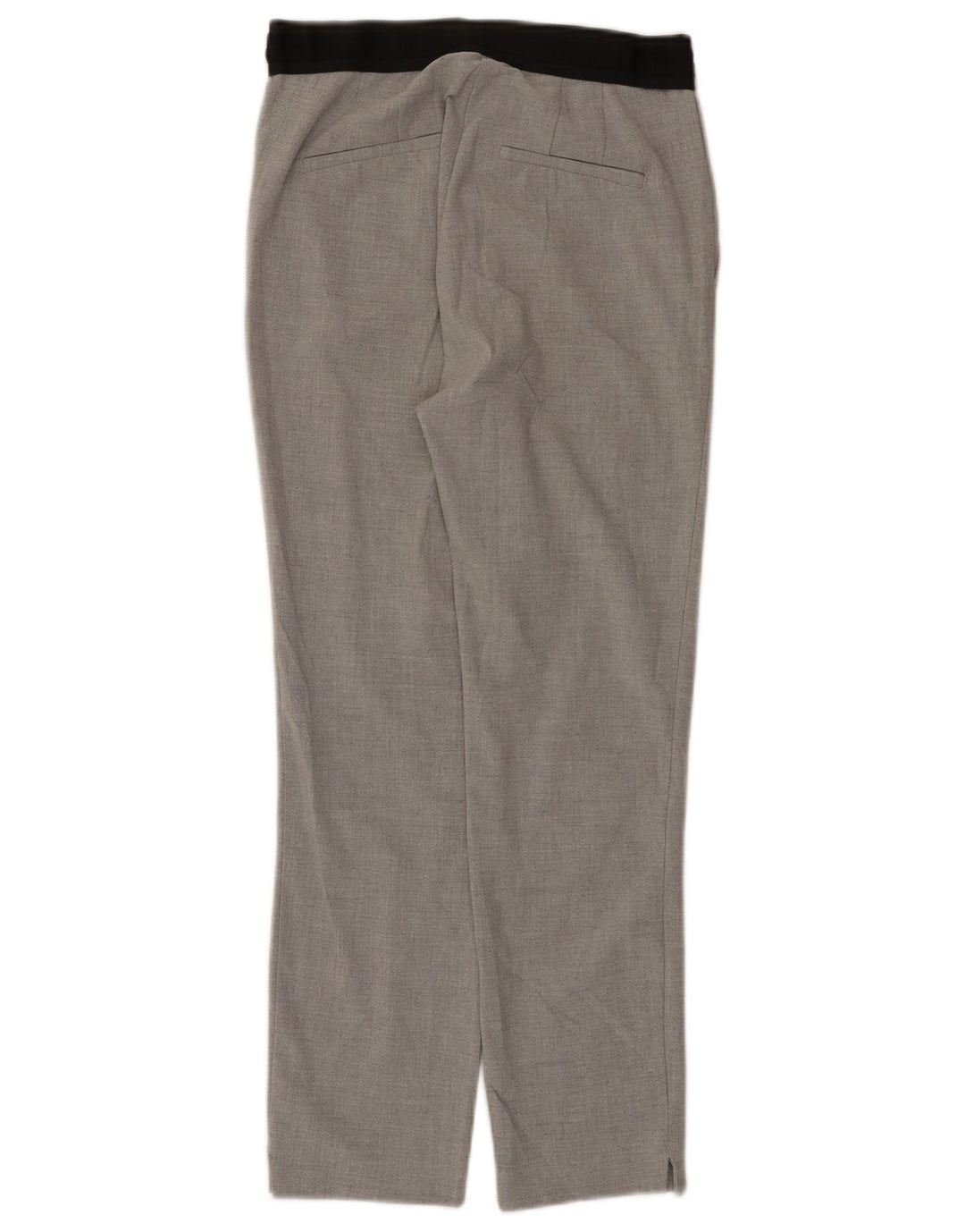 Zara Womens Slim Suit Trousers Small W26 L26 Grey Colourblock Polyester
