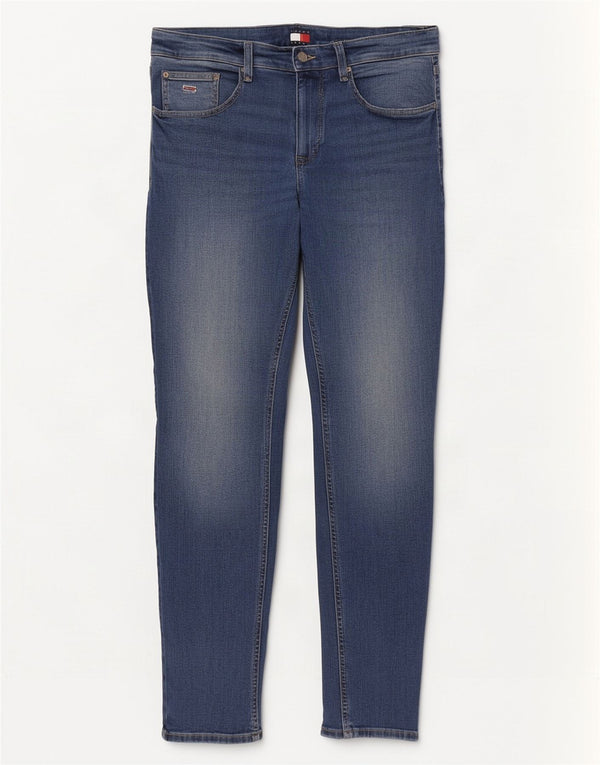 Tommy Hilfiger Mens Austin Slim Tapered Jeans W33 L34 Blue Cotton