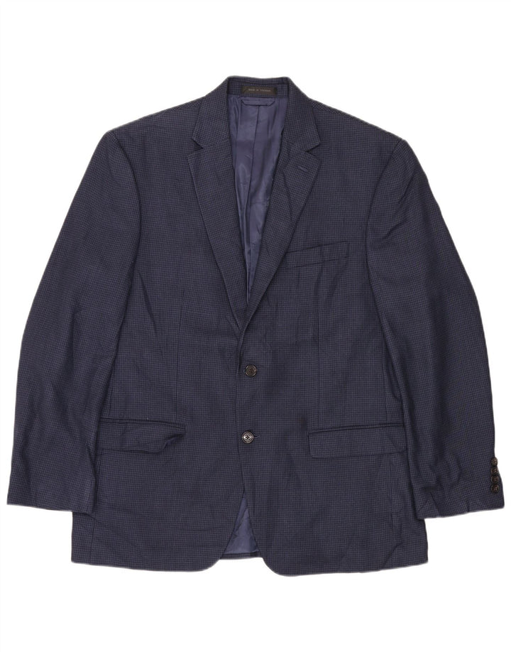 Ralph Lauren Herre 2-knaps blazerjakke UK 38 Medium Navy Blue Houndstooth