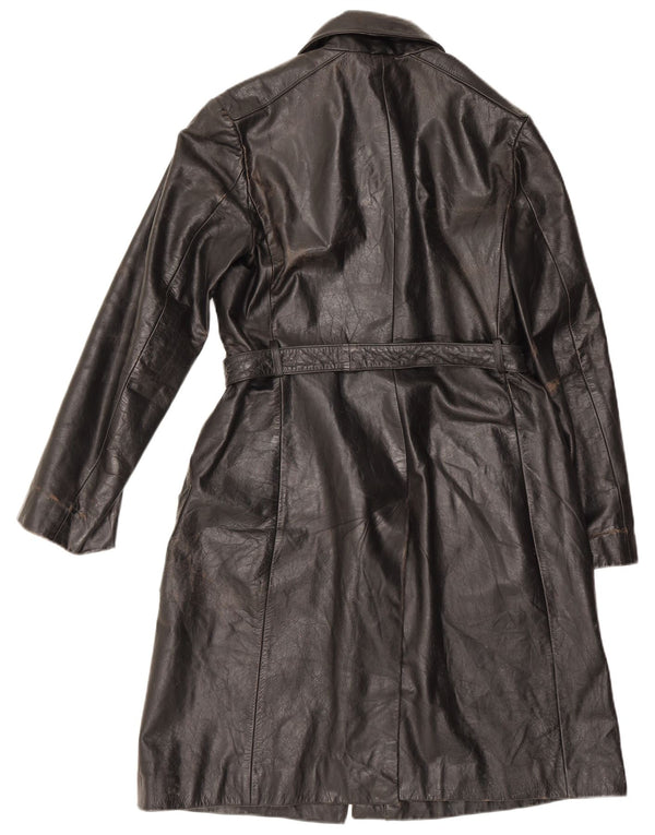Cappotto In Pelle Donna Conbipel IT 48 XL Pelle Nera
