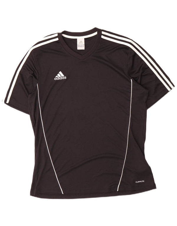 Adidas Ανδρικό T-Shirt Climalite Top Large Μαύρο Πολυεστέρας