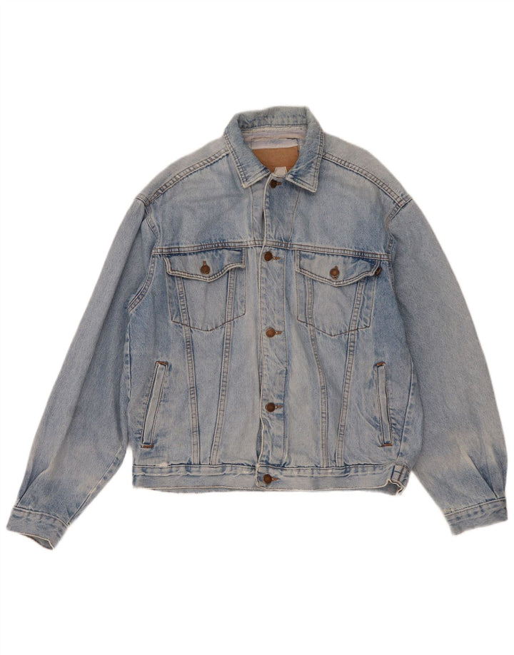 Wampum Mens Denim Jacket UK 38 Medium Blue