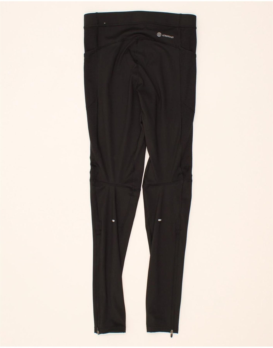 ADIDAS Womens Aeroready Leggings UK 8 Small  Black Polyester Vintage Adidas and Second-Hand Adidas from Messina Hembry 