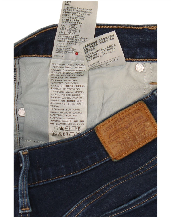 Levi's Womens Capri Jeans W30 L21 Blue Cotton
