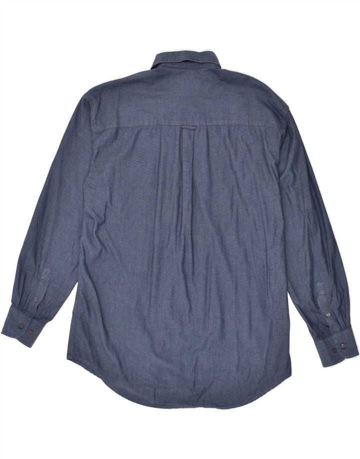 KAPPA Mens Shirt Large Navy Blue Cotton | Vintage Kappa | Thrift | Second-Hand Kappa | Used Clothing | Messina Hembry 