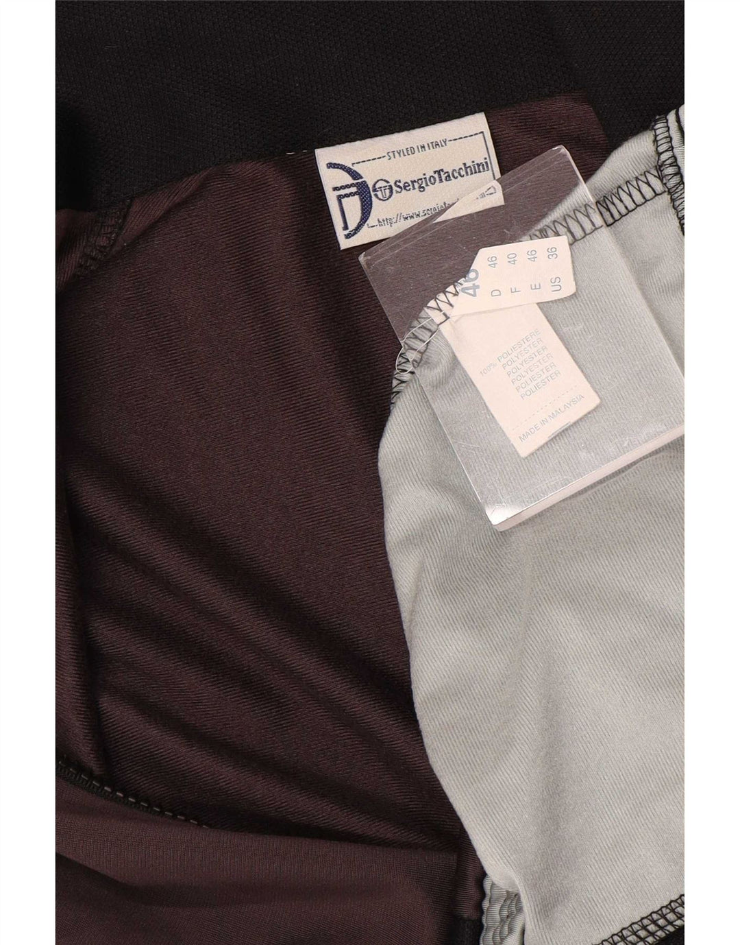 Sergio Tacchini Chaqueta de chándal para hombre IT 46 Small Brown Colourblock