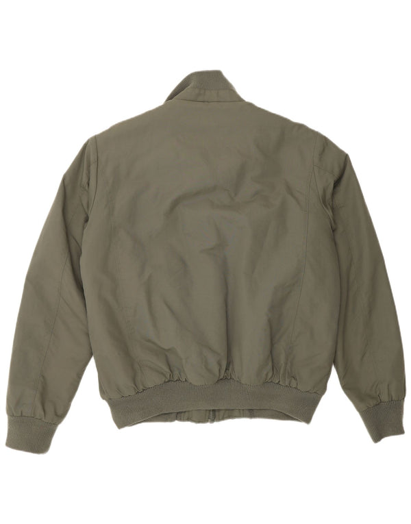 Kappa Chaqueta Bomber Sherpa para Hombre UK 38 Medium Caqui Nylon