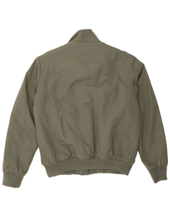 Kappa Herre Sherpa Bomber Jacket UK 38 Medium Khaki Nylon