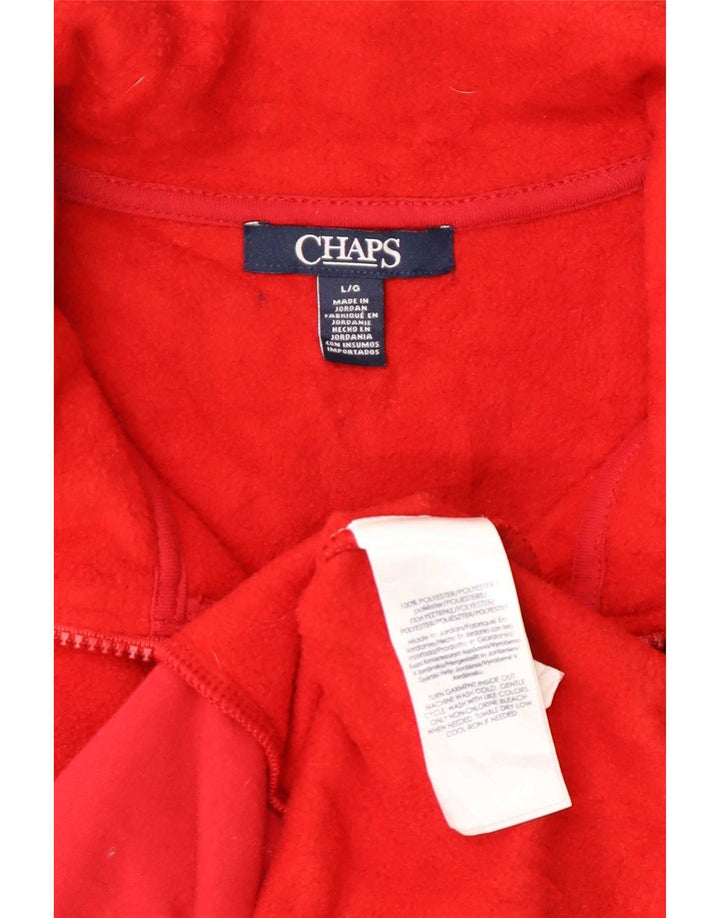 Chaps Damen-Fleeceweste, UK 16, Größe L, Rot, Polyester