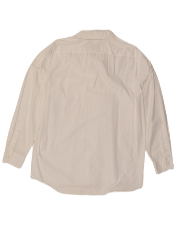 Hugo Boss Mens Shirt Large White Cotton