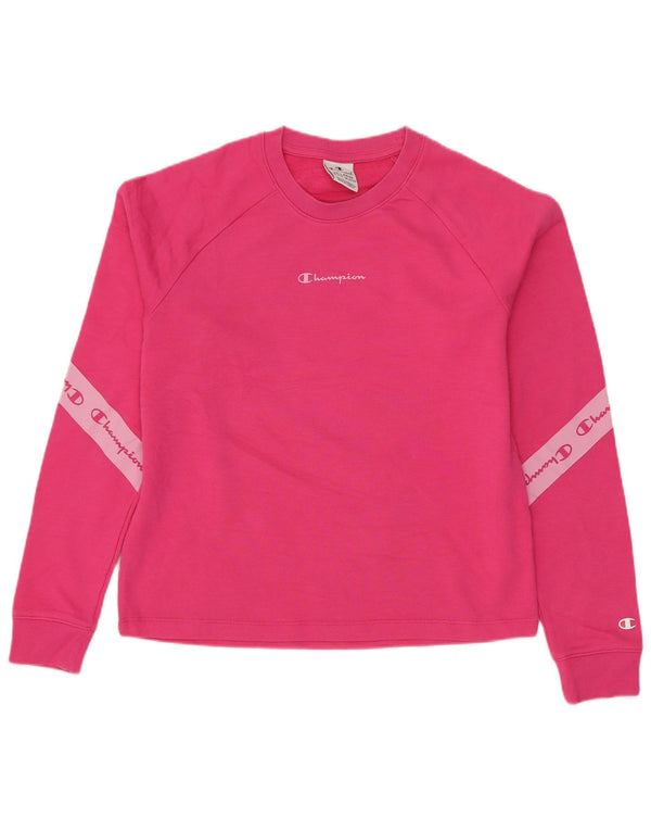 Champion Girls Graphic Regular Fit Sweatshirt Jumper 15-16 Years Pink