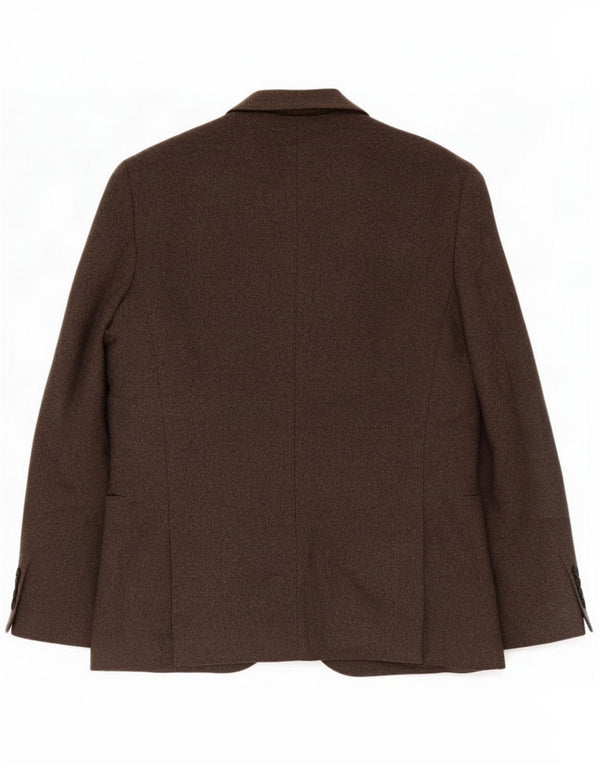 Jachetă pentru bărbați Reiss cu 2 nasturi, UK 42 XL, lână maro
