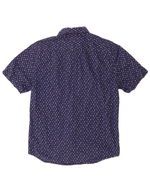 Levi's Mens Standard Short Sleeve Shirt Small Navy Blue Floral Cotton