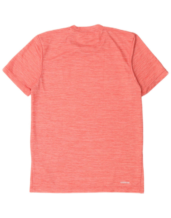 Adidas Herre Aeroready T-Shirt Top Lille Pink Flecked Polyester
