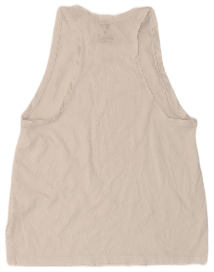 Reebok Damen Weste Top UK 12/14 Medium Weiß
