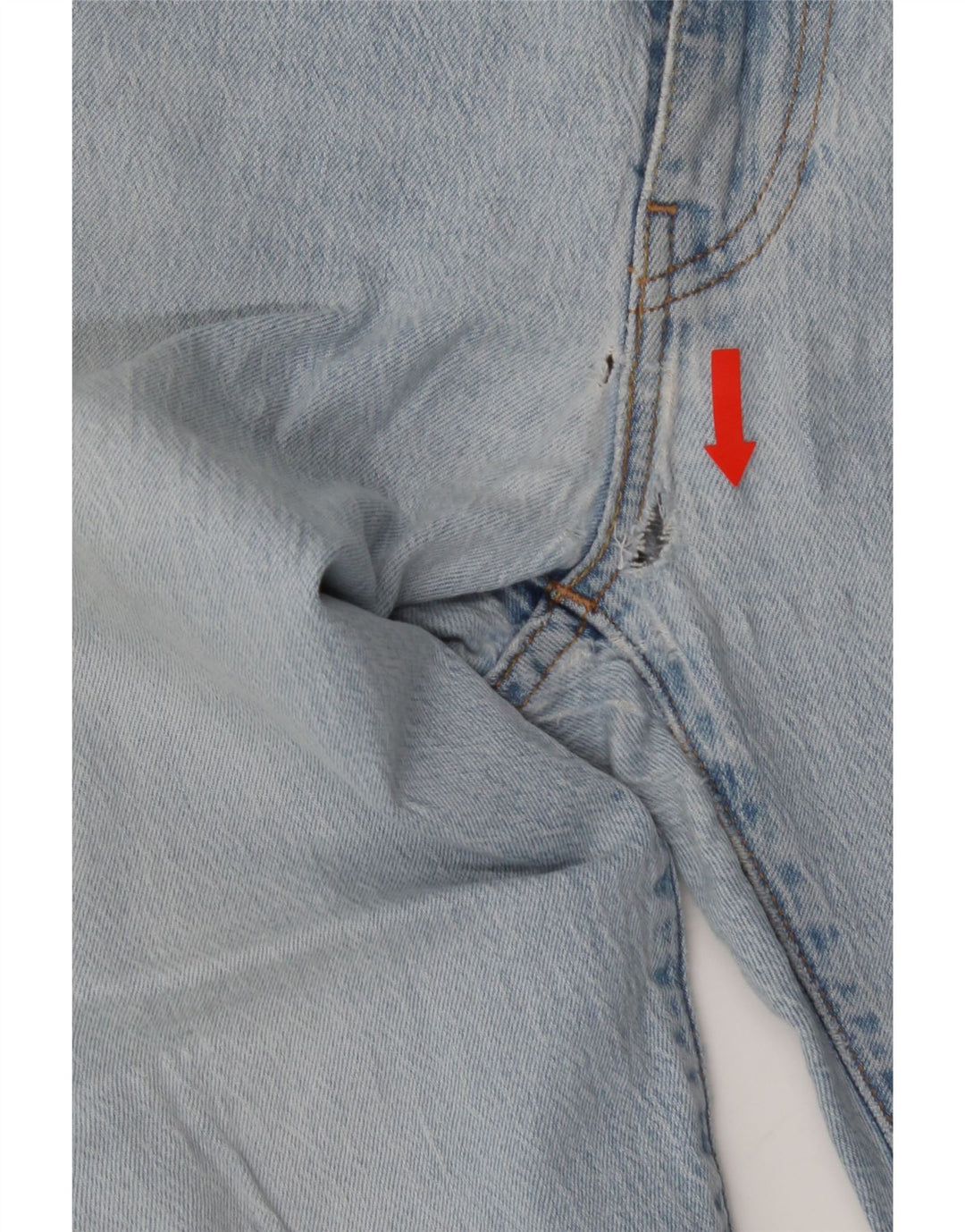 LEVI'S Mens Slim Jeans W34 L32 Blue Cotton Vintage Levi's and Second-Hand Levi's from Messina Hembry 