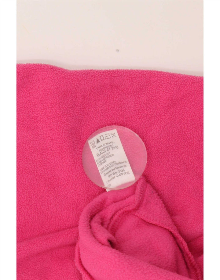 Marks & Spencer Chaqueta polar para mujer UK 40 XL Poliéster rosa