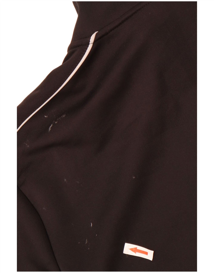 Asics Veste de survêtement pour femme UK 18 XL Noir Colorblock Polyester
