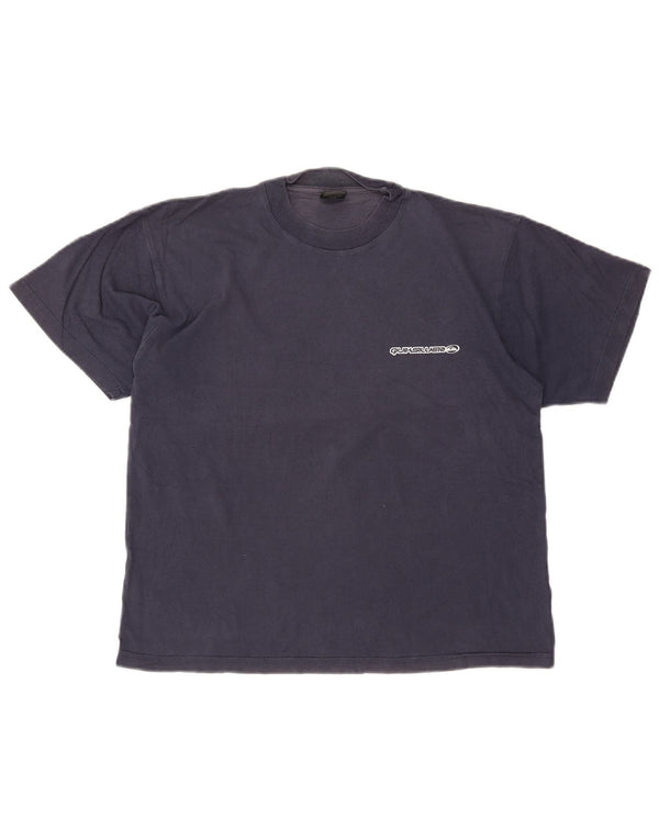 Quiksilver Mens Graphic T-Shirt Top Small Navy Blue Cotton