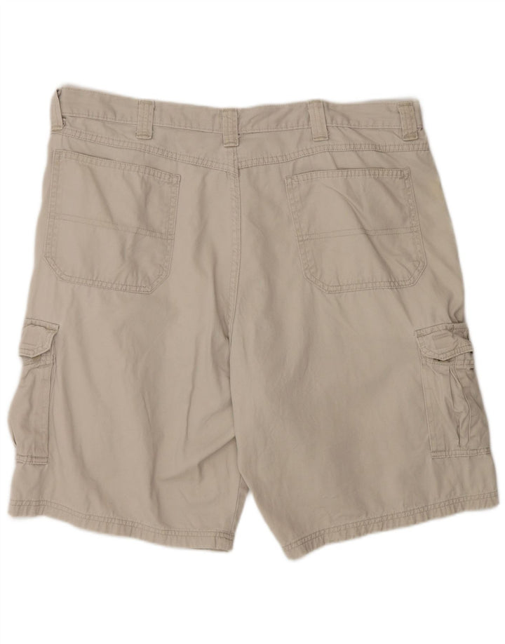 Wrangler Mens Cargo Shorts W38 XL Beige Cotton