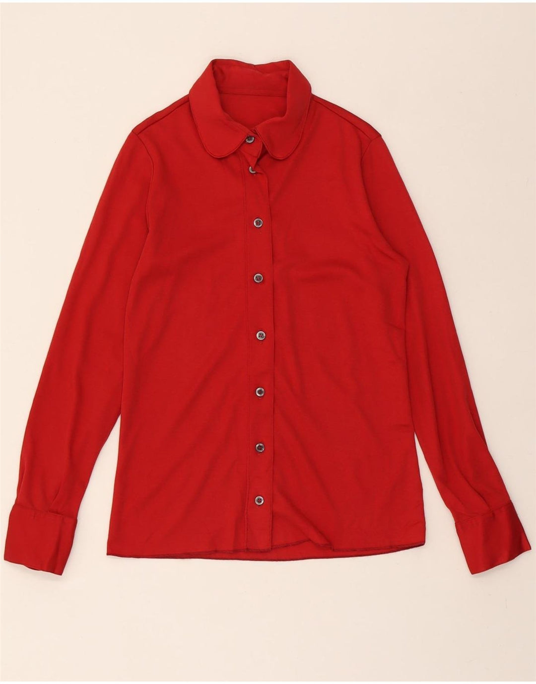 VINTAGE Womens Shirt Blouse IT 46 Large Red Vintage Vintage and Second-Hand Vintage from Messina Hembry 