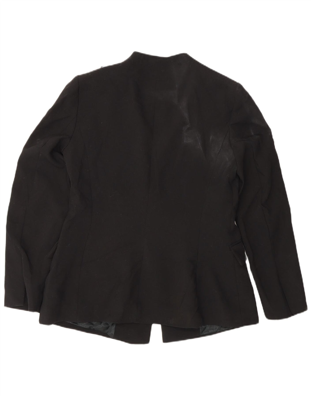 Zara Womens Blazer Jacket UK 14 Large Black Polyester