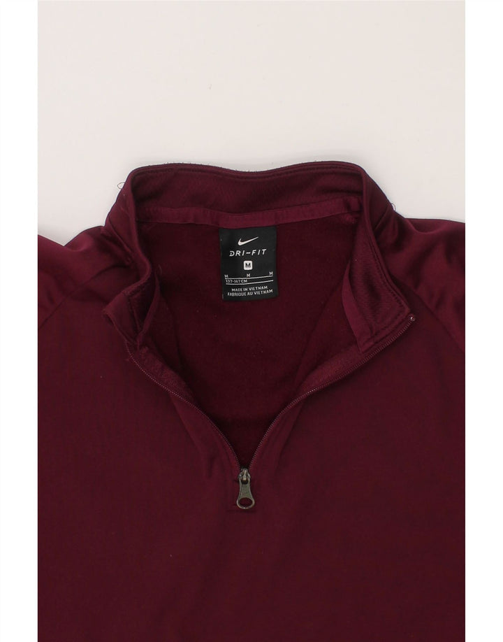 NIKE Boys Zip Neck Pullover Tracksuit Top 10-11 Years Medium  Burgundy Vintage Nike and Second-Hand Nike from Messina Hembry 