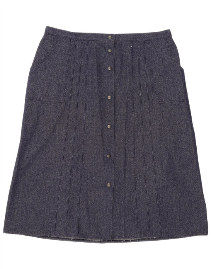 Vintage A-line nederdel til kvinder W34 Large Blue