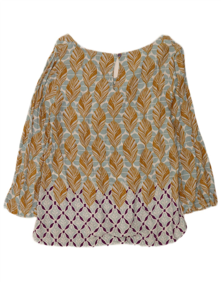 White Stuff Womens 3/4 Sleeve Blouse Top UK 10 Small Multicoloured Floral