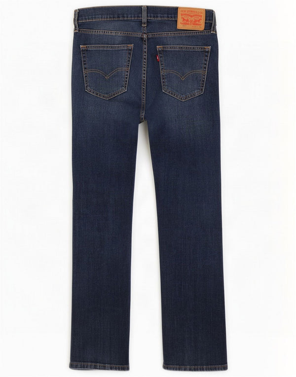 Levi's Uomo 527 Bootcut Jeans W34 L30 Blu Cotone