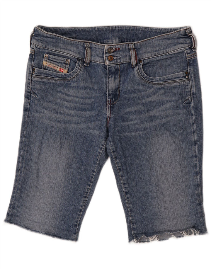 Женские джинсовые шорты Diesel W32, большие синие, хлопок