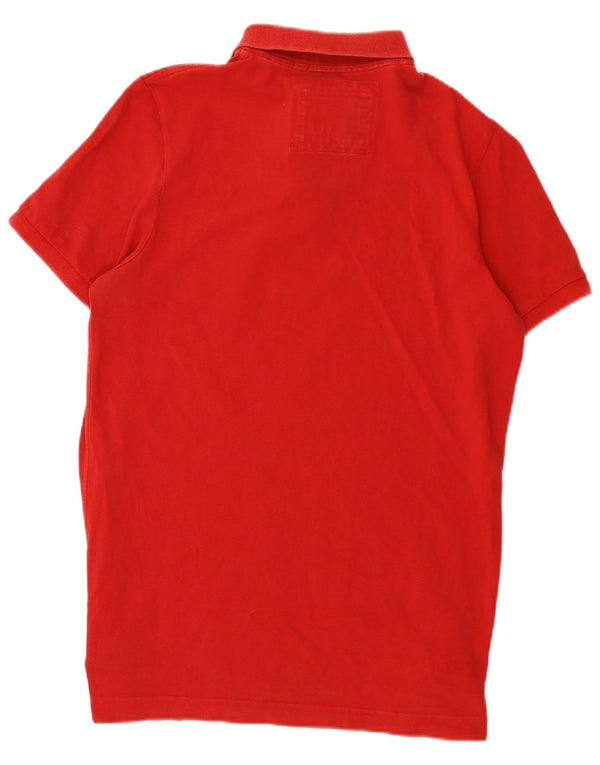 Superdry grafisk poloshirt til mænd XL rød bomuld