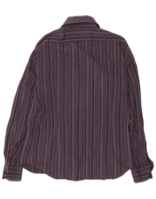 Alexander Mcqueen Mens Slim Shirt Size 41 16 Large Multicoloured Striped
