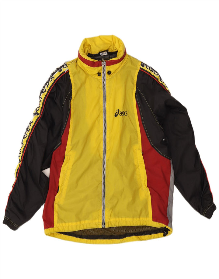 Męska kurtka przeciwdeszczowa Asics Graphic UK 38 w kolorze średniożółtym