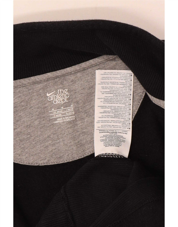 Nike Mens Graphic Tracksuit Top Jacket UK 38/40 Medium Black Cotton