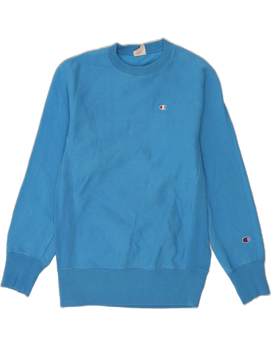 CHAMPION Womens Sweatshirt Jumper UK 14 Medium Blue Cotton Vintage Champion and Second-Hand Champion from Messina Hembry 