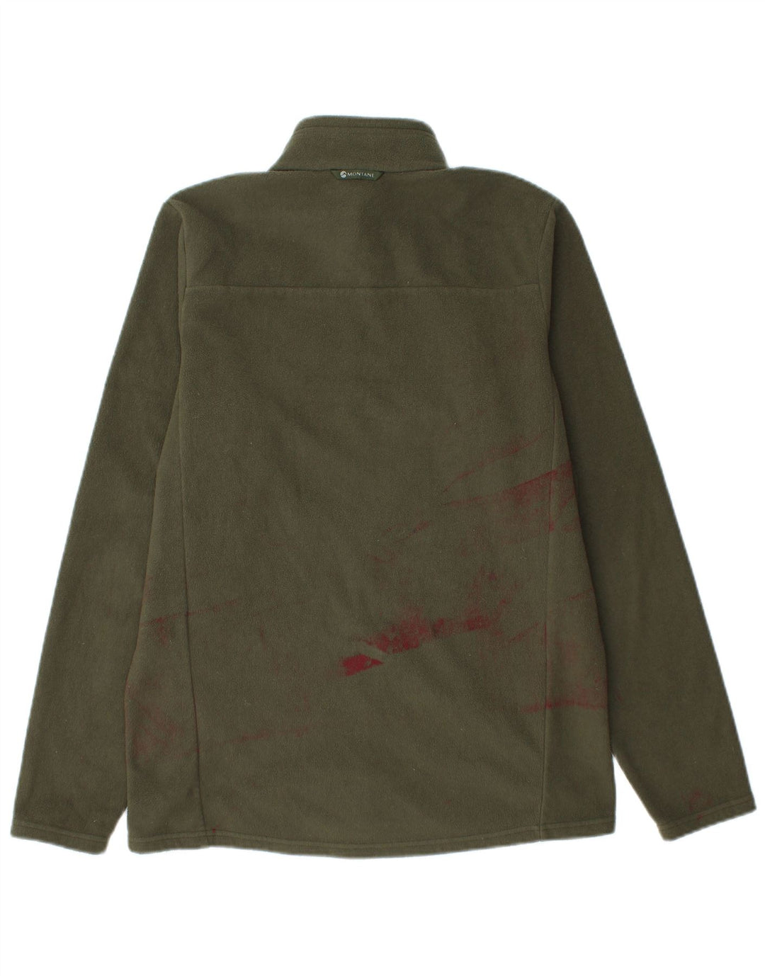 Montane Mens Fleece Jacket UK 36 Small Khaki Polyester