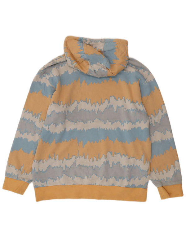 Adidas Mens Graphic Hoodie Jumper Medium Multicoloured Tie Dye Cotton