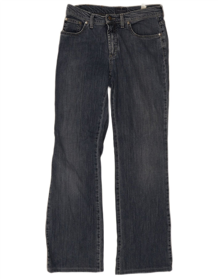 TRUSSARDI Damen Bootcut Jeans W27 L29 Blaue Baumwolle