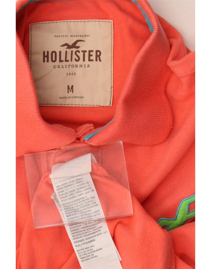 HOLLISTER Mens Polo Shirt Medium Red Cotton