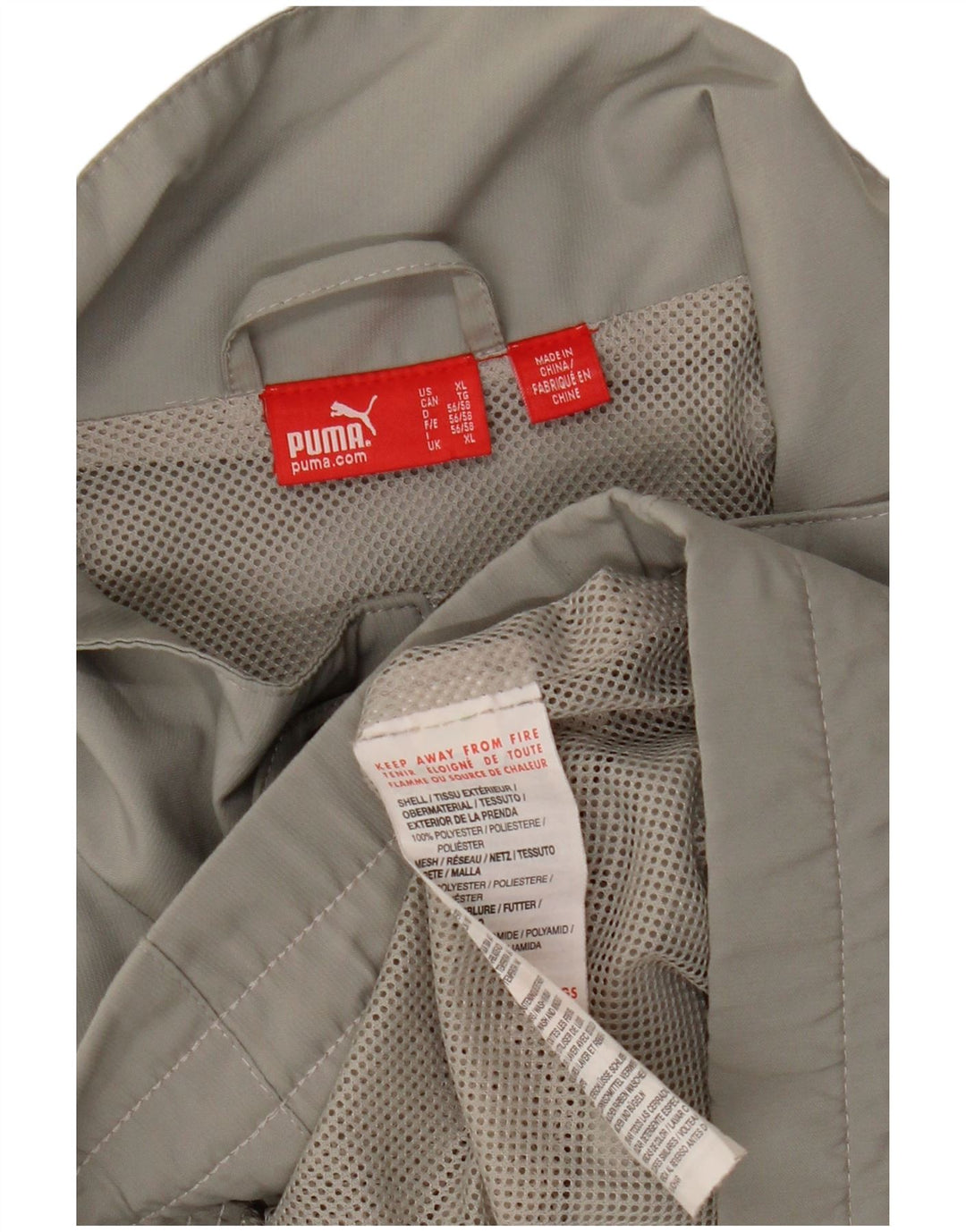 PUMA Masculino Graphic Tracksuit Top Jacket XL Cinza Poliéster