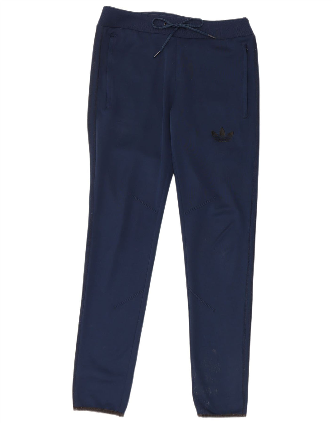 Adidas Womens Tracksuit Trousers UK 10 Small Navy Blue Polyester