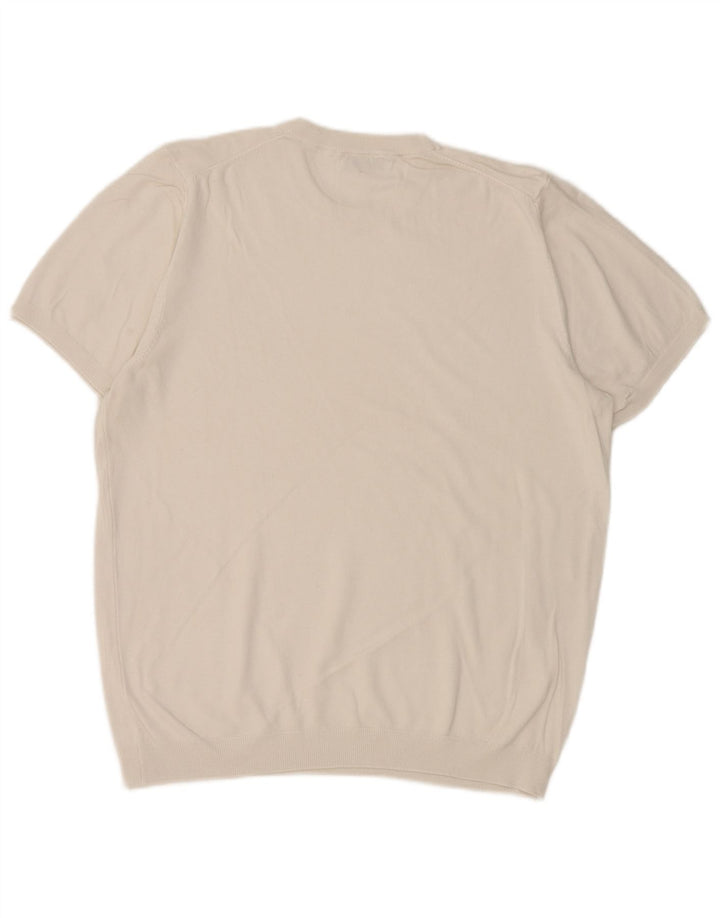 Zara Mens T-Shirt Top Medium White