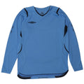 Umbro Masculino Top Manga Longa Pequeno Azul Colorblock Poliéster