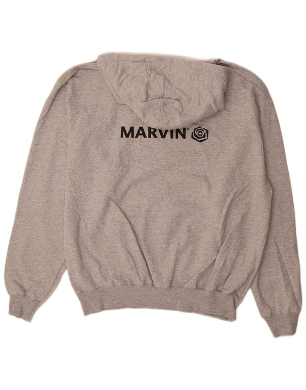 Champion Herre Marvin Graphic Hoodie Jumper XL Grå Bomuld